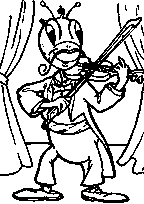 coloriage cigale voloniste